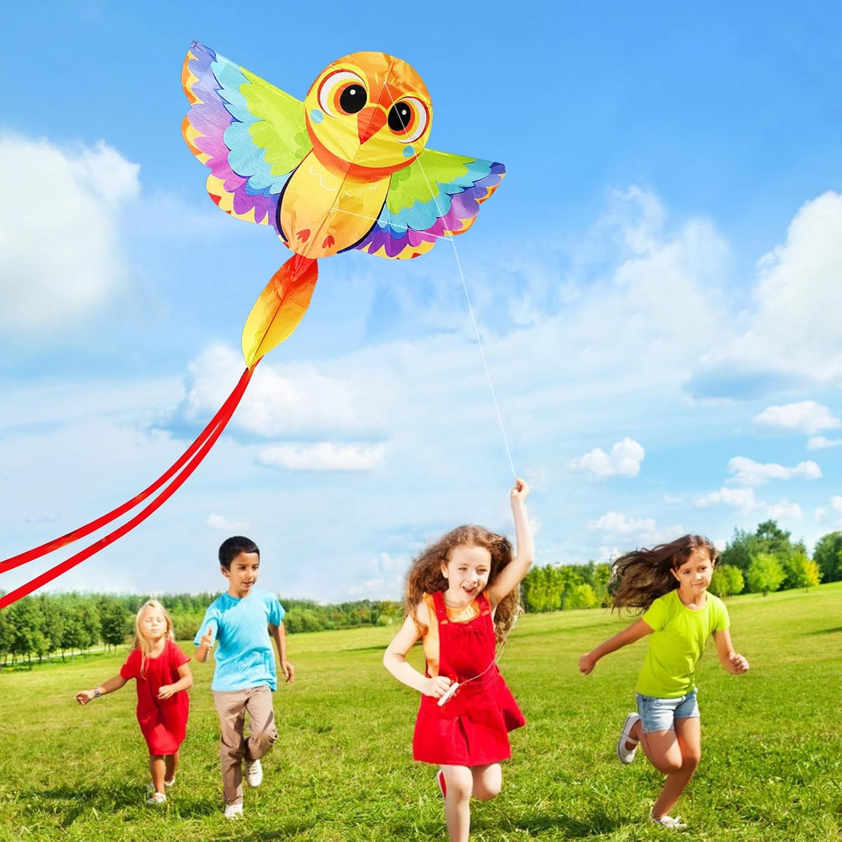 HENGDA KITE cartoon bee kite with yellow body, light wings and long tail - view 8