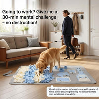 Snuffle Mat for Dogs: Slow Food Interactive Experience – Essentials for Dogs - Grey / Medium 22x38 inch - image 2