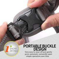 Truelove No Pull Dog Harness with Easy Control Handle and 2 Leash - Large / Gray - image 3