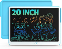 10 Inch LCD Writing Tablet for 3-8 Year Olds - Blue / 20 inch