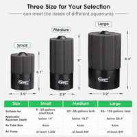 hygger Aquarium Sponge Filter 55-125 Gallon Fish Tank Filter for Breeding Fry Shrimp Snails Betta Air-Powered Filter with Reusable Biochemical Ball Spare Sponge Foam Filter