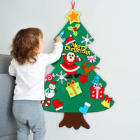 CASA CLAUSI Felt Christmas Tree for Kids DIY Decorations 2.6ft 22 Pcs – Fun for Kids & Family - 2.6*1.8 ft - image 4