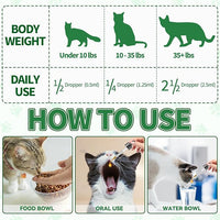 Flea & Tick Support for Cats – Natural Herbal Drops with Multivitamin – Fleas and Ticks Comfort Formula for Cat All Breeds & Ages – Bacon Flavor