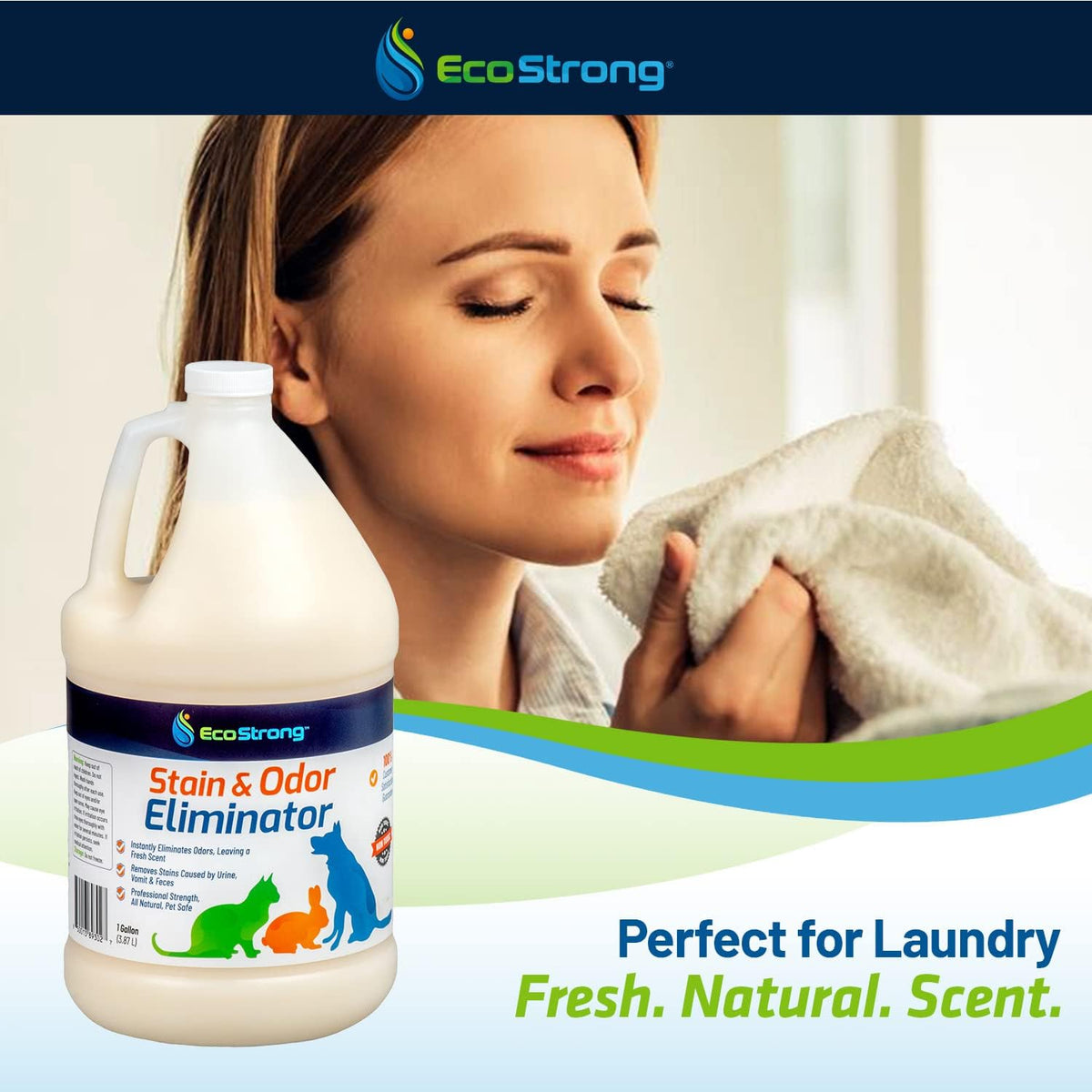 Eco Strong Pet Stain and Odor Remover - Citrus / 128 Fl Oz (Pack of 1) - image 2