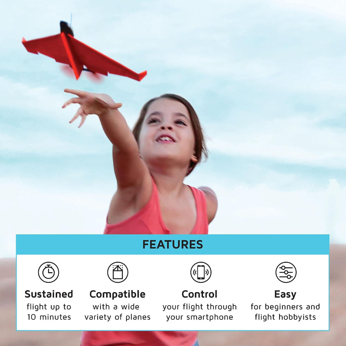 POWERUP 4.0 Dragon Paper Airplane Kit Smartphone App Controlled RC - PU 4.0 - image 3