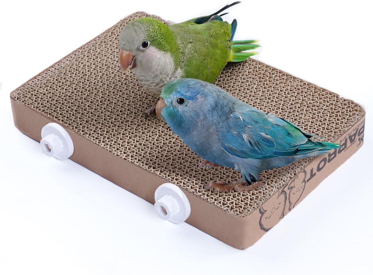 7.3 Inch Paper Bird Toys, Bird Platform, Parrot Toy - L