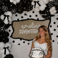 Pink Balloon Arch Kit, 145Pcs Baby Shower Birthday Decor – Fun for Kids & Family - White Black - image 4