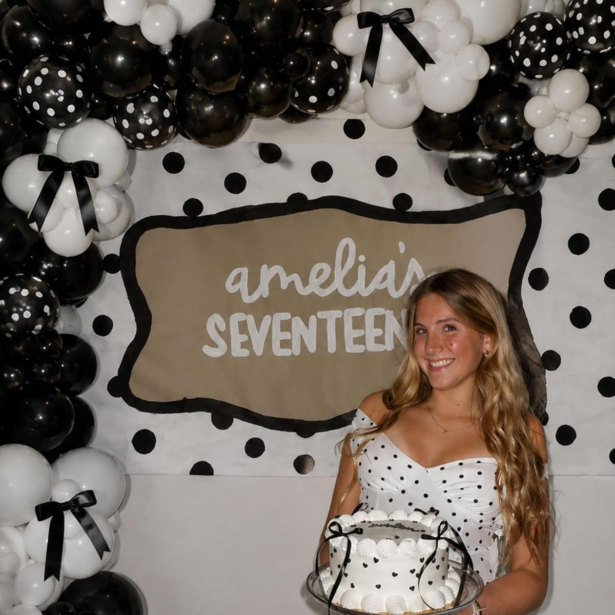 Pink Balloon Arch Kit, 145Pcs Baby Shower Birthday Decor – Fun for Kids & Family - White Black - image 4