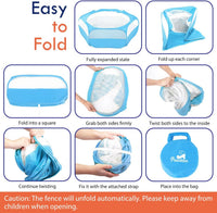 Pawaboo Small Animal Playpen, Waterproof Portable Pet Cage Tent - C-Light Blue / 1 - image 2