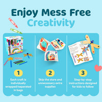 Mumaloo Arts and Crafts Kit for Kids, 10 Projects Ages 4, 8 - Original - image 4