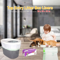 Cat Litter Box Liners Compatible with Top Entry Litter Pans Model - 1 Count (Pack of 25) - image 3