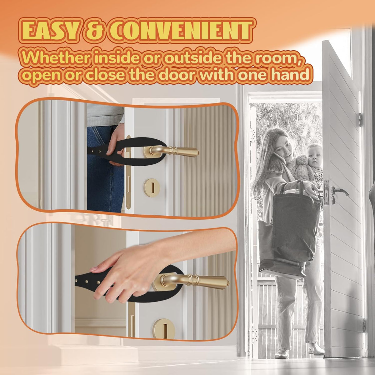 TGIOW Cat Door Latch, Cat Door Stopper Keep Open 2.5-6", White - 1pcs-black - image 2