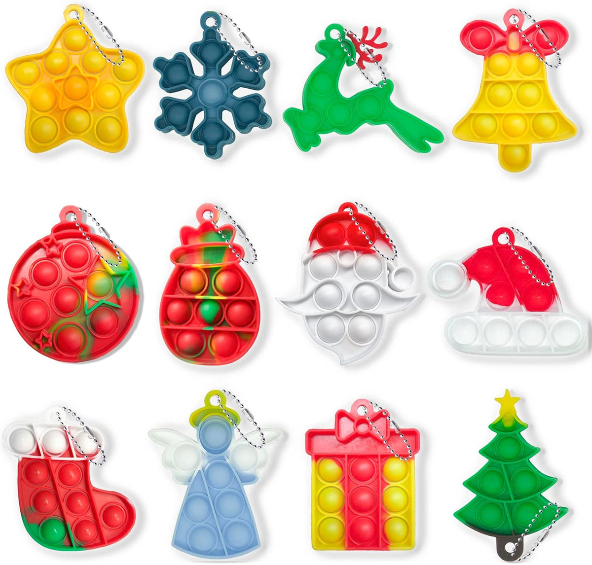 Halloween Mini Pop Bubble Fidget Toy - 12pcs