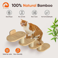 Wall-Mounted Cat Furniture for Climbing - Indoor Wooden Floating Shelves, Perches, Hammock, Bed, Bridges, Walkways - Different Models