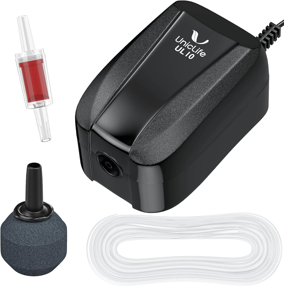 Uniclife Aquarium Air Pump Dual Outlet Fish Tank Aerator - Up to 5 Gallons