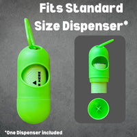 Doggy Poop Bags with Dispenser Dog Waste Pickup Bags Refill Rolls Cat - Green (32 Rolls Uscented) - image 3