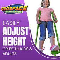 Geospace Adjustable Walkaroo Xtreme Steel Stilts for Kids - Green - image 2