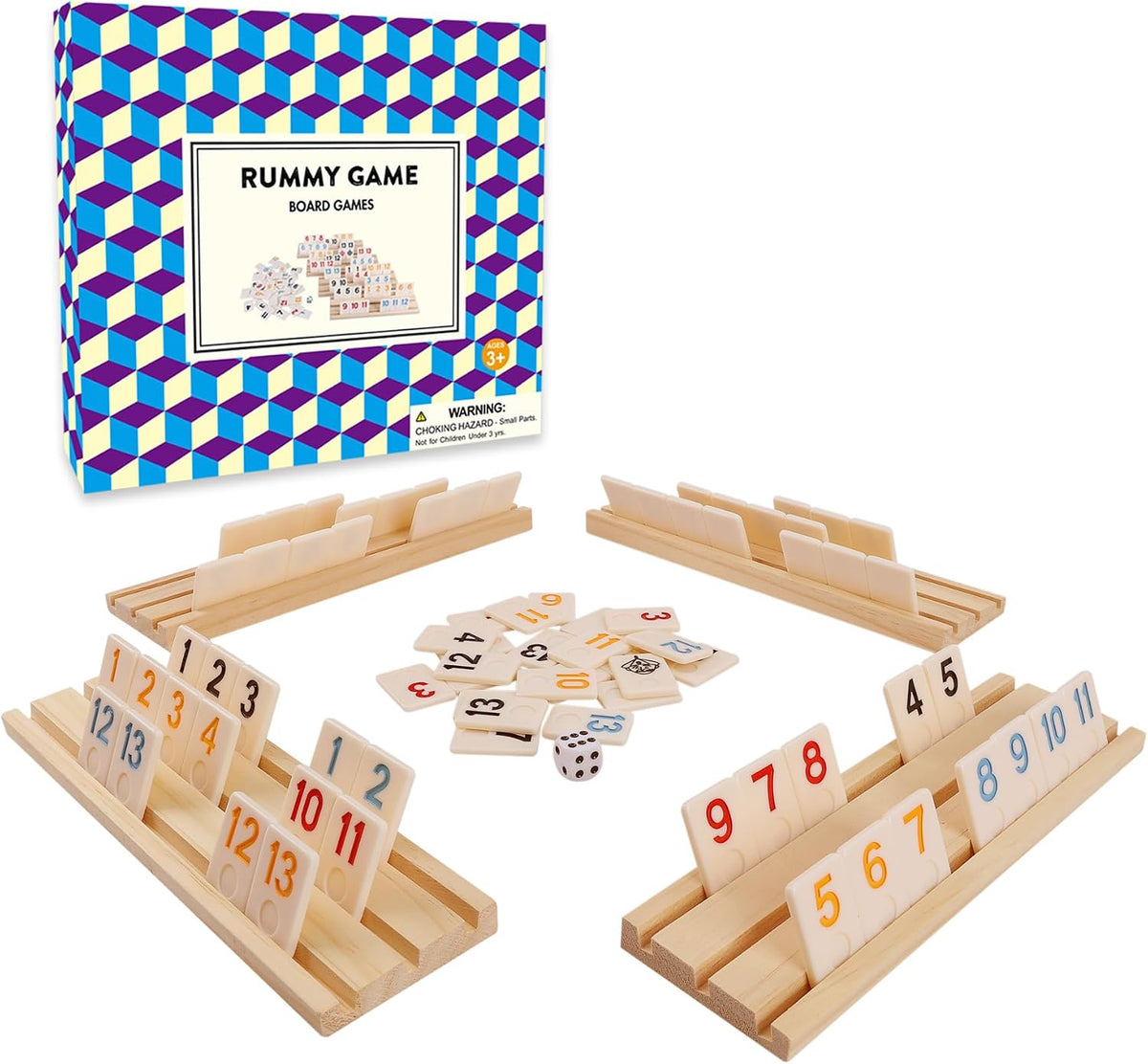 Offelec Double Six Dominoes Set - Upgraded Rummy Game