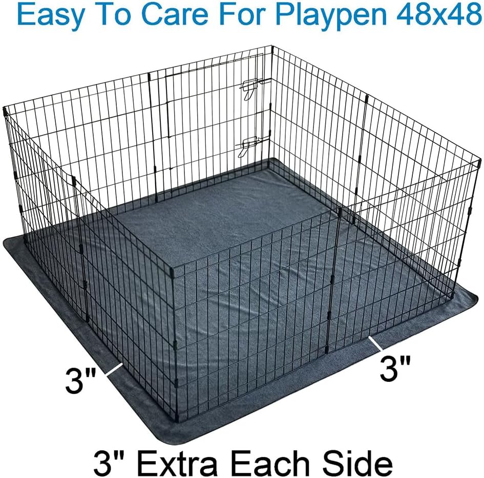 2Pack 36"x36" Pee Pads Washable Waterproof Rugs for Dog Training – Essentials for Dogs - 54x54 Inch（Pack of 2) - image 3