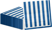 PIXHOTUL 100 pack red and white striped carnival paper napkins - view 7