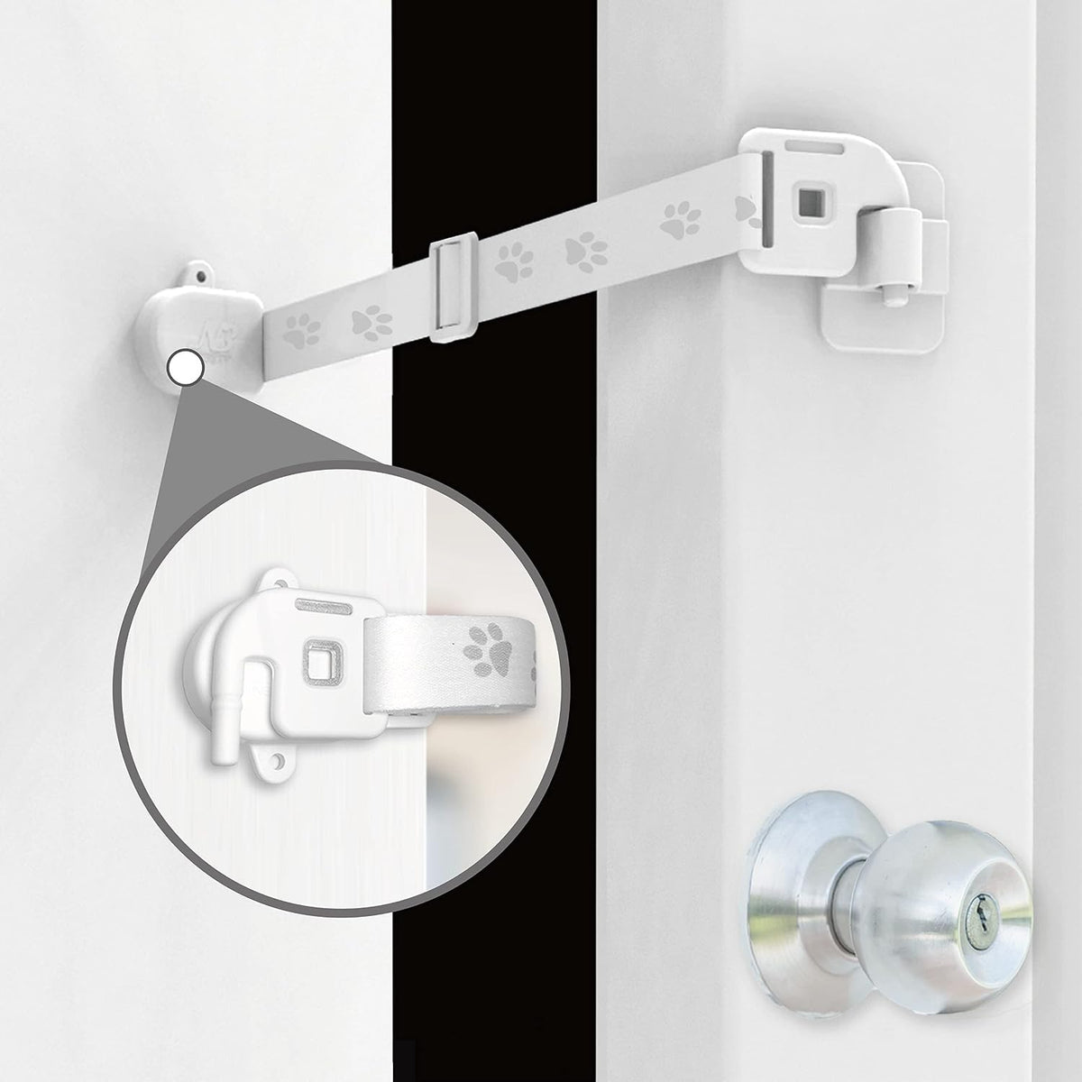 Neobay Adjustable Door Strap and Latch - Magnetic 1 Pack
