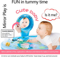 Tummy Time Mat Extra Large 31.5"×31.5" for 3-12 Months Baby - image 2