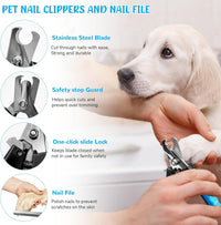 Dog Grooming Kit for Shedding, Bath Gloves - 9 PACK / Blue - image 3