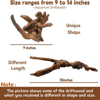 Tfwadmx Natural Driftwood for Aquarium Decor 5-8" Fish Reptile Tank - XL: 1 Pack(11 - 17 inches) - image 2