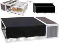 Rabbit Cage Outdoor Indoor - 49.0"L x 36.0"W x 14.0"H / Grey&White Trim-2 - image 4