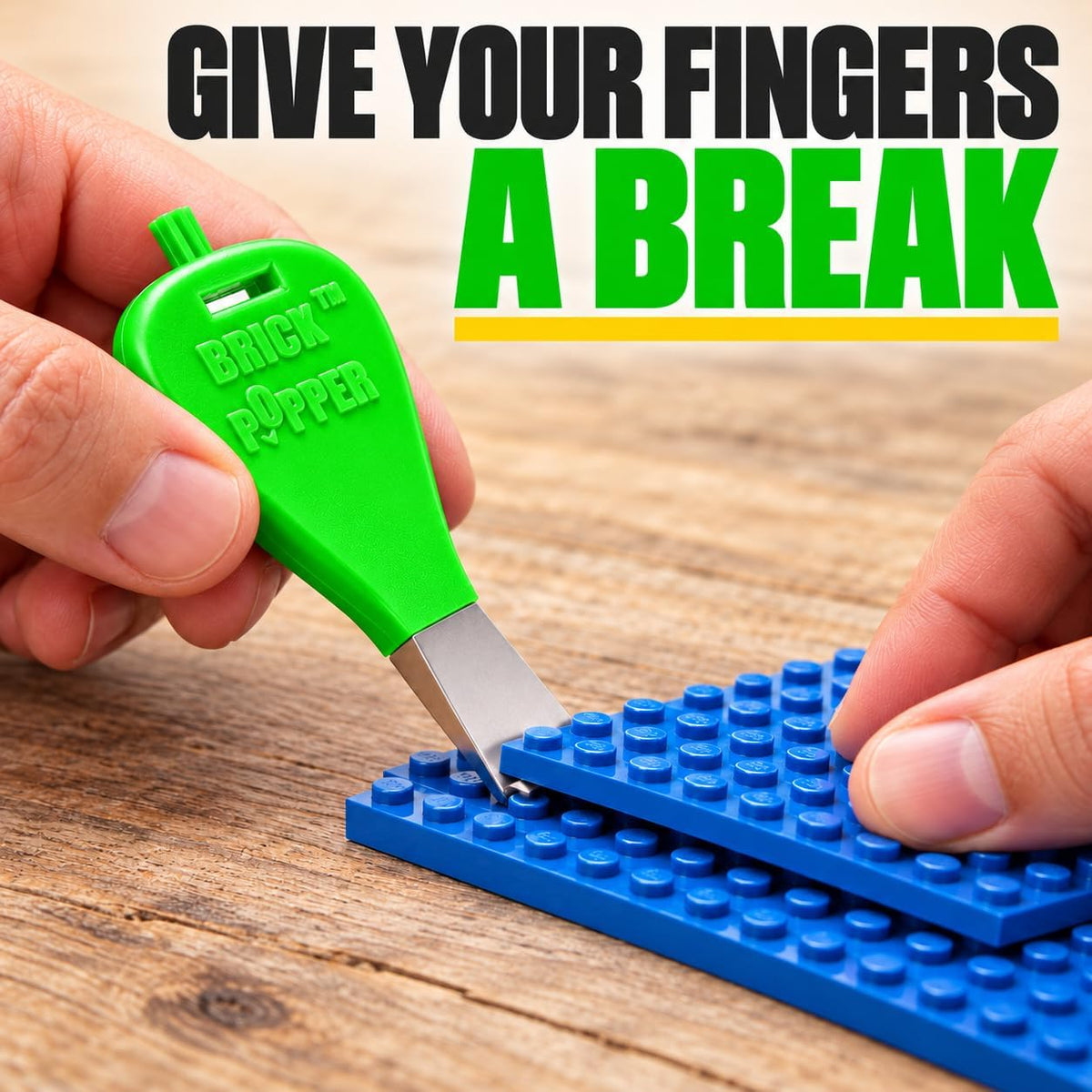Brick Popper Brick Separator Tool, Building Block Remover Gadget - Lime Green - image 2