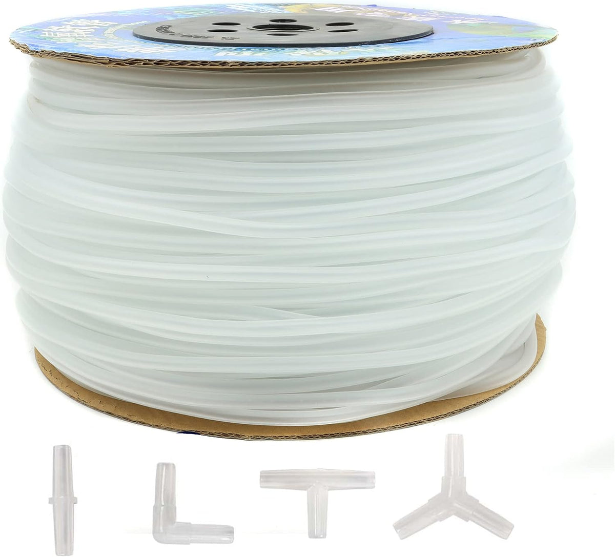 100ft Standard 3/16" Airline Tubing with Connectors for Aquariums – Essentials for Fish - 600Feet+80Connectors