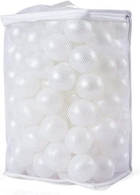 Realhaha Ball Pit Balls Baby Plastic Playpen Playball 2.15″ - Pearl White / 100 balls