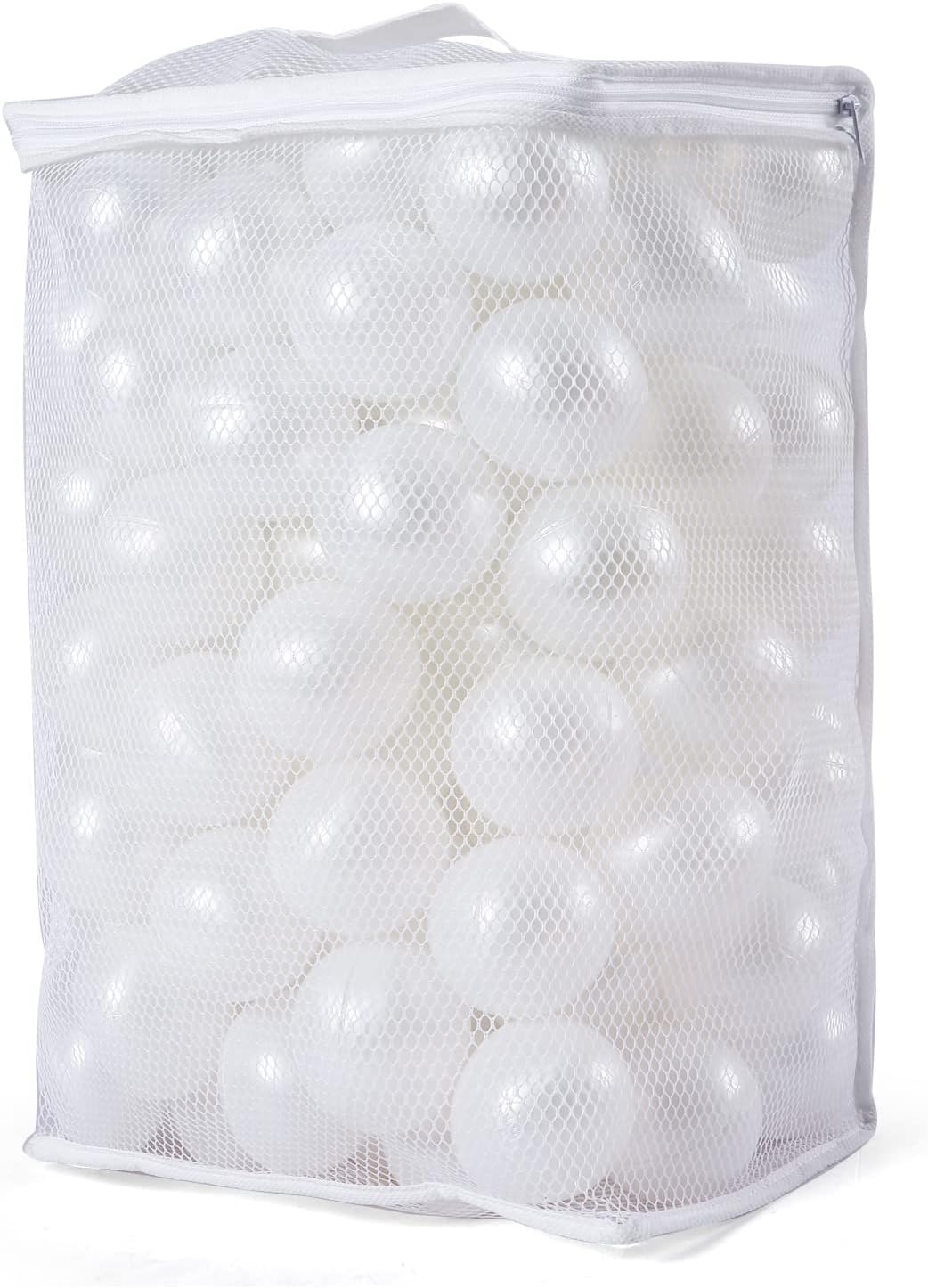Realhaha Ball Pit Balls Baby Plastic Playpen Playball 2.15″ - Pearl White / 100 balls
