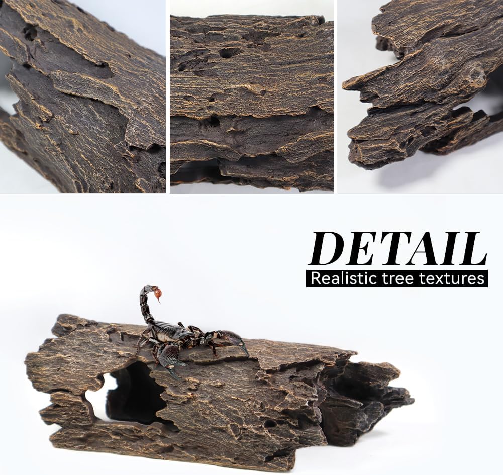 Fish Tank Decorations - Large Aquarium Decorations Air Bubbler Tree Fish House for Betta Hideout - Wood A-l - image 4