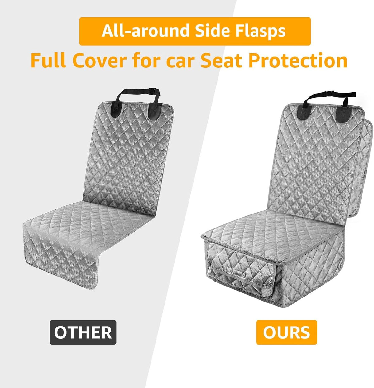 Waterproof Front Seat Car Cover - gray - image 3