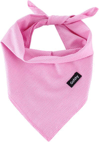Boy Dog Bandanas Blue Cotton, Stripes Printing Scarf XLarge 1PCS – Essentials for Dogs - Pink / X-Large