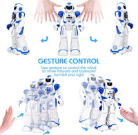 KingsDragon Robots Toy for Kids - Blue,white - image 2