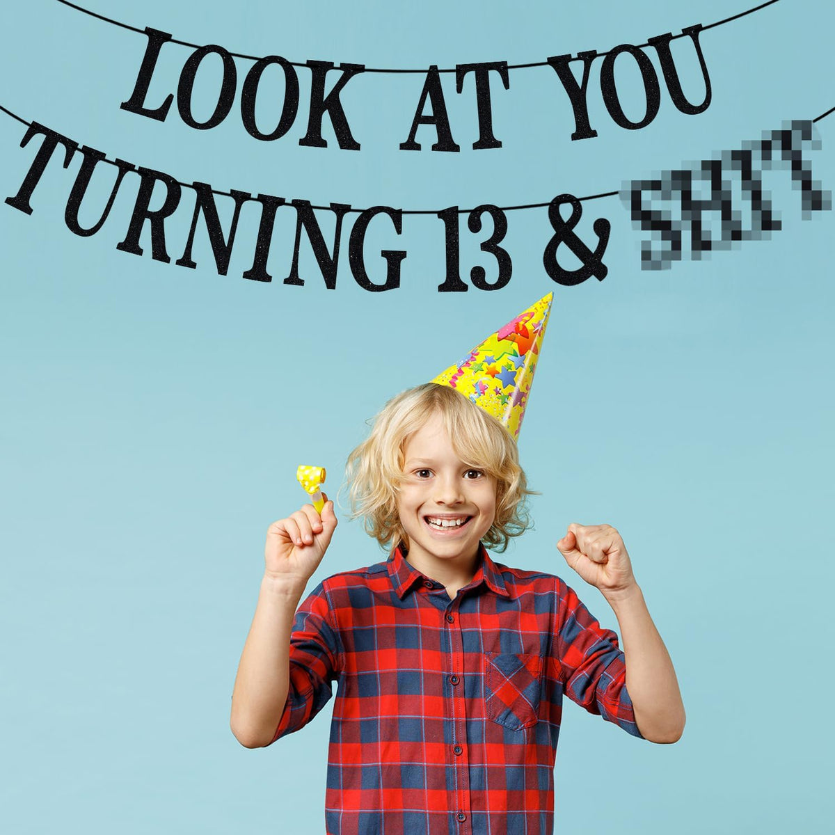 Black Glitter Look at You Turning 25 & Sh*t Banner - 13 - image 4