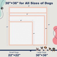 Puppy Pads XL 100 Count, Dog Pee Pads Extra Large - 30"×36" - 40 Count (Pink) - image 3