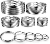 YHYZ Split Key ring Assorted, 5 Sizes - 1 / Stainless Steel