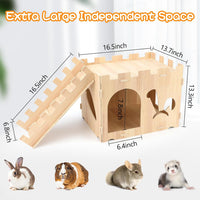 Large Wooden Bunny Hideout - Modern - image 2