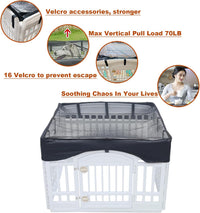 Dog Playpen Mesh Top Cover - Black / Fits 36" 4-Panel dog playpen - image 4