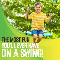 Swurfer Kick Stand Up Surfing Tree Swing Outdoor Swings for Kids Up - Blue - image 3