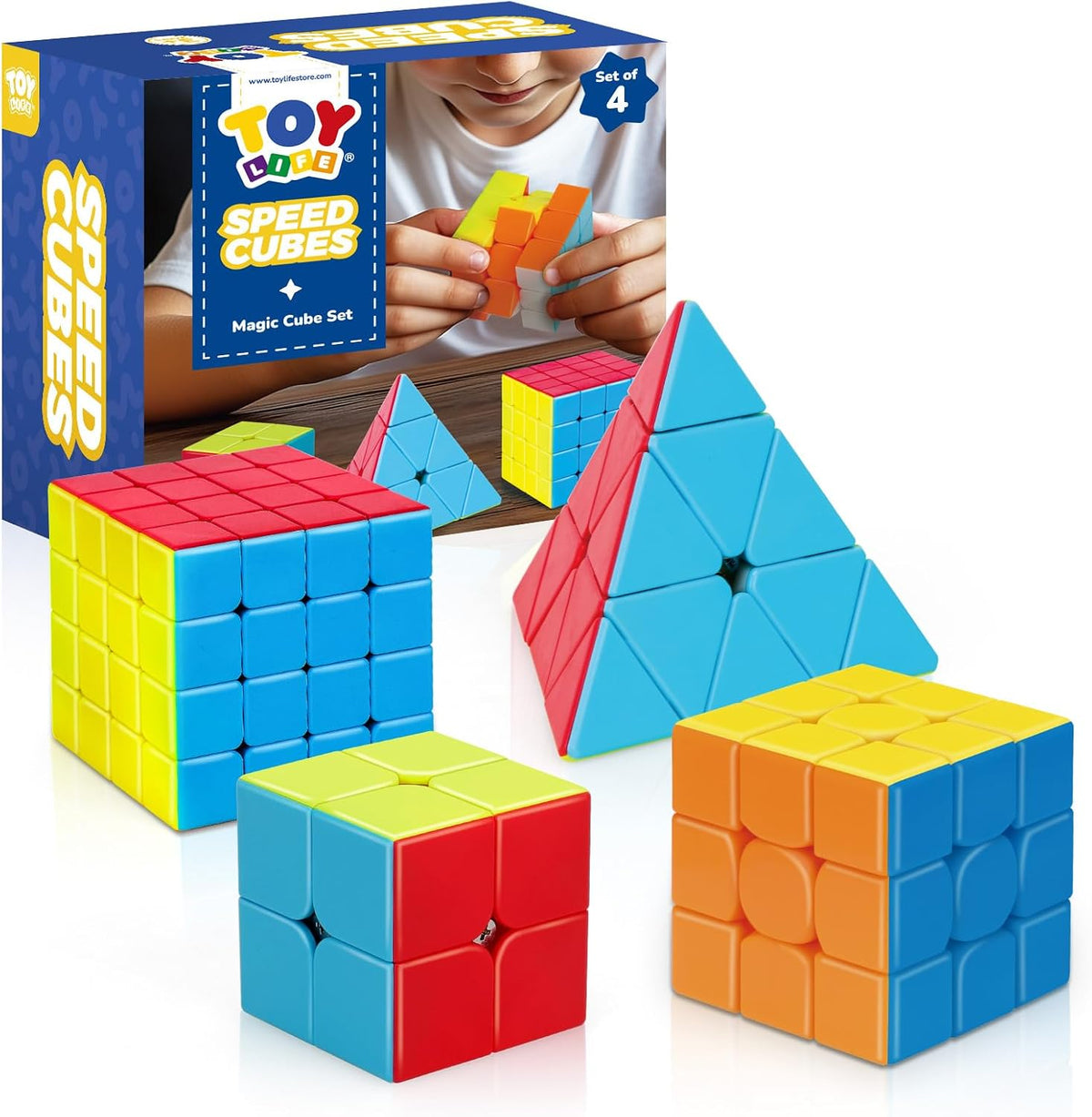 STEAM Life Speed Cube Set - 4 Pcs