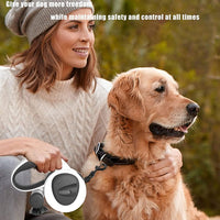 4-in-1 Retractable Dog Leash with LED Light & Dispenser & Poop Bags – Essentials for Dogs - Large - With chew proof cable - image 4
