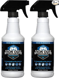 NOK OUT Odor Remover, Pet Deodorizer and Cleaning Spray, Made in the USA, 16 Fluid Ounce Spray, 2-Pack