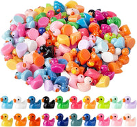 Mini Resin Duck Colorful Miniature Figures Micro Fairy Garden - 200 mini ducks