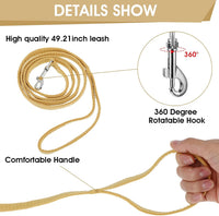 TIESOME Cat Harness and Leash Set - Vanilla Yellow - image 4