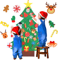 Max Fun DIY felt Christmas tree for toddlers with 40 felt ornaments and tic-tac-toe game - view 3