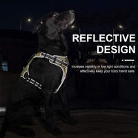 Fida Dog Harness, No-Pull Pet Vest with Saddle Bags Backpack - X-Large (Neck:20"-29";Chest:31"-39") / Yellow - image 4